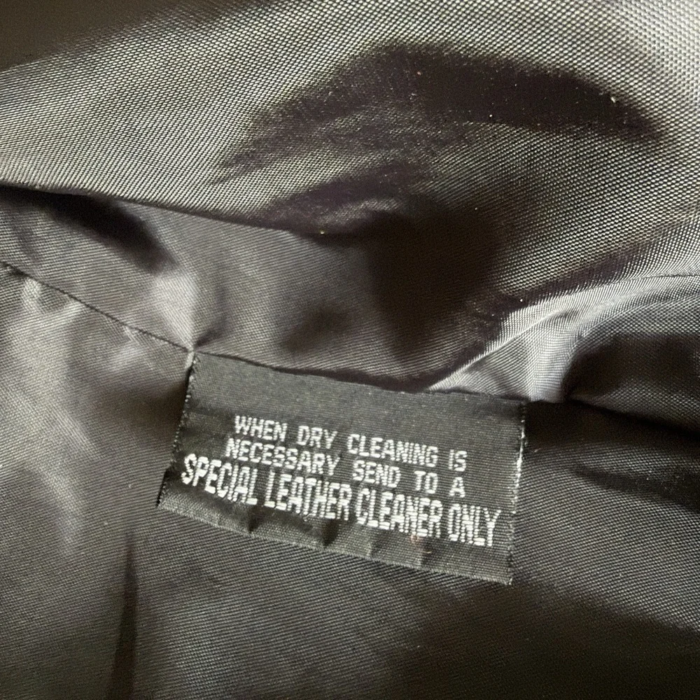 Vtg Wilsons Black Soft Leather Blazer Jacket Women S Tailored Career Y2K Classic